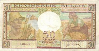 Belgium/Belga Királyság 1948. 50Fr T:III+
Belgium/Kingdom of Belgium 1948. 50 Francs C:F+