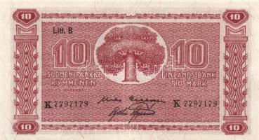 Finnország 1945. 10M + 20M T:II Finland 1945. 10 Markkaa + 20 Markkaa C:XF