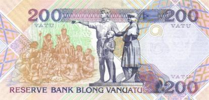 Vanuatu DN 200V T:I 
Vanuatu ND 200 Vatu C:Unc