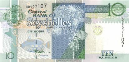 Seychelles-szigetek 1998. 10R T:I Seychelles 1998. 10 Rupees C:Unc