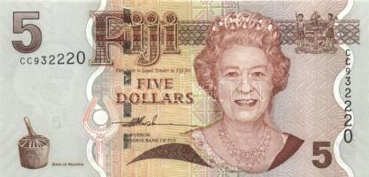 Fiji szigetek 2007. 5$ T:I Fiji Islands 2007. 5 Dollars C:Unc