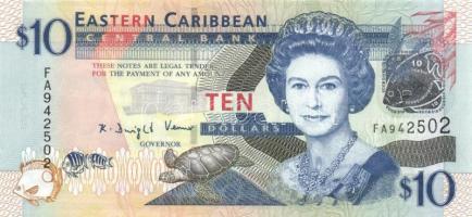 Kelet-Karibi Államok DN (2003) 10$ T:I East Caribbean States ND (2003) 10 Dollars C:Unc