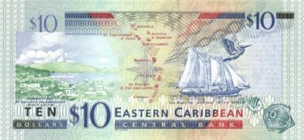 Kelet-Karibi Államok DN (2003) 10$ T:I
East Caribbean States ND (2003) 10 Dollars C:Unc
