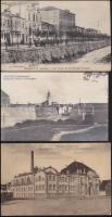 6 db vegyes régi külföldi városképes lap