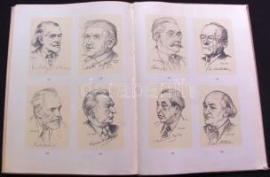 1959 Zádor István: Egy félévszázad rajzokban - riportrajzok, rajzok, rézkarcok, kőrajzok albumban, G...