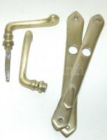 2pár egyforma rézkilincs takarószelvénnyel