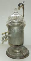 Régi spirituszos szamovár üveg búrával 39cm magas
