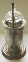 Régi spirituszos szamovár üveg búrával 39cm magas