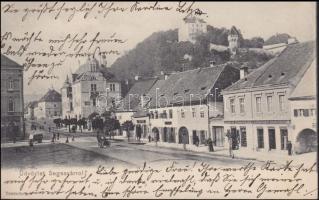 Segesvár with the shop of the Zimmermann brothers (b)