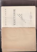~1940 Rónai Ernő: Vasutasok, Urbányi István nyomda, Bp., kiadói kemény papírkötésben, dedikált példá...