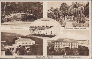 Balatonfüred-fürdő irredenta díszsövénnyel