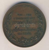 1885. "A Szabadelvű Párt Tisza Kálmán Tíz évi Miniszterelnöksége Emlékéül" nagyalakú Br emlékplakett (d=68mm) T:2