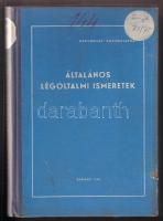 1962 Általános légoltalmi ismeretek - szolgálati használatra, Belügyminisztérium Légoltalom Országos Törzsparancsnokságának kiadása, félvászon kötésben
