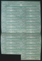 1926. "Gróf Csáky László Ajax Acélművek Részvénytársaság" részvénye 20P-ről szelvényekkel