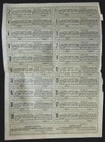 1927. "Concordia Gőzmalom Részvénytársaság" részvénye 12P-ről, magyar és német nyelven, sz...