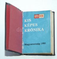 1980 Kis képes krónika minikönyv, Atheneum Nyomda, Bp., kiadói félvászon kötésben, sorszámozott és a...