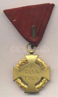 1908. "Polgári Jubileumi Kereszt" mellszalaggal dísztokban T:2
