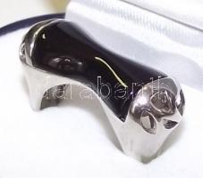 Női ezüst (Ag) gyűrű ónix kővel 6,38gr