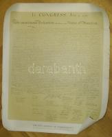 Az Amerikai függetlenségi nyilatkozat nagyméretű poszter változata, valamint az indián törzsek az USA területén poszter