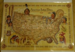 Az Amerikai függetlenségi nyilatkozat nagyméretű poszter változata, valamint az indián törzsek az US...