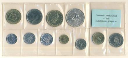 1994. 10f-200Ft 11db klf érmés forgalmi sor fóliatokban (200Ft Ag "Deák") T:1