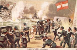 Heroische Kampf von "Zenta" C Litho