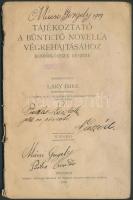 Laky Imre: Tájékoztató a Büntető novella végrehajtásáról rendőrközegek részére. Bp., 1908 Pátria 47p.