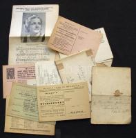 cca 1930 Meghívók és kézzel írt kották zeneakadémiai eseményekre