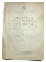 1942 M. kir. Postatakarékpénztár: Csekkszámlatulajdonosok névjegyzéke 458p. foltos