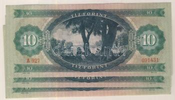 1969. 10Ft (4x) páronként egymás utáni sorszámmal T:I,(egyik I-)