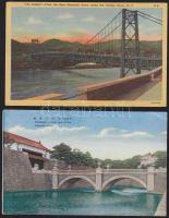 HIDAK 200 db főleg modern városképes lap a világ különböző tájairól; néhány régi lappal