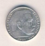Német 3. Birodalom 1938D 2M Ag "Hindenburg" T:2
German Third Reich 1938D 2 Marks Ag "...