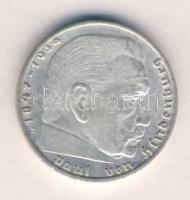 Német 3. Birodalom 1937E 2M Ag "Hindenburg" T:2-
German Third Reich 1937E 2 Marks Ag &quot...