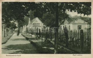 Balatonmária-fürdő parti sétány, Gyenes Lajos fióküzlete Nagykanizsáról