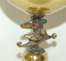 Zsűrizett réz kupa 17cm magas