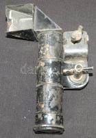 Antik periszkóp, felszerelhető, kopottas állapotban, h:17 cm