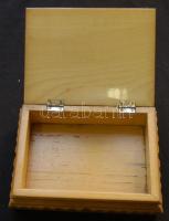 Intarziás fa dobozka 19x15x5cm