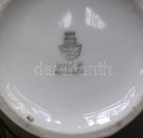 Jelzett Zsolnay porcelán váza János vitéz mintával / Zsolnay chinaware vase 14cm