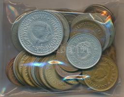 Jugoszlávia 41db-ból álló vegyes fémpénz tétel T:2,2-,3 Yugoslavia mixed metal coins, all 41pcs C:XF,VF,F