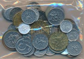 Csehszlovákia, Csehország 46db-ból álló vegyes fémpénz tétel T:2,2-,3 Czechoslovakia, Czech Republic mixed metal coins, all 46pcs C:XF,VF,F