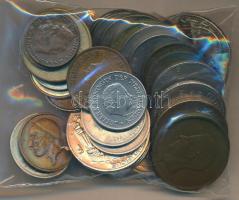 Belgium 39db-ból álló vegyes fémpénz tétel T:2,2-,3 Belgium mixed metal coins, all 39pcs C:XF,VF,F