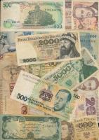 Vegyes világ bankjegy tétel, összesen 63db T:I,I-,II,III