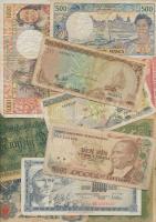 Vegyes világ bankjegy tétel, összesen 63db T:I,I-,II,III