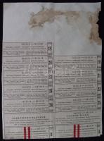 Budapest 1926. "Hungaria Egyesült Gőzmalmok Részvénytársaság" részvénye 15P-ről szelvények...