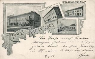 1899 Karánsebes with synagogue