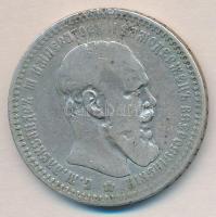 Oroszország 1893. 1R Ag "III. Alexander" T:3 k. Russia 1893. 1 Rouble Ag "Alexander III" C:F