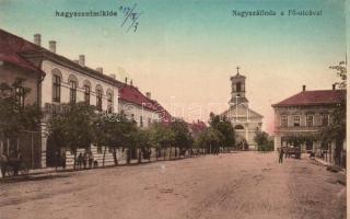 Nagyszentmiklós main street, hotel