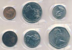 Salamon szigetek 1977-1989. 1c, 2c, 5c, 10c, 20c, 1$ szettben T:1,2
Solomon Islands 1977-1989. 1 cen...