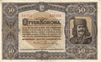 1920. 50K "Orell Füssli Zürich" (2x) T:II,II-