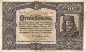 1920. 50K "Orell Füssli Zürich" (2x) T:II,II-